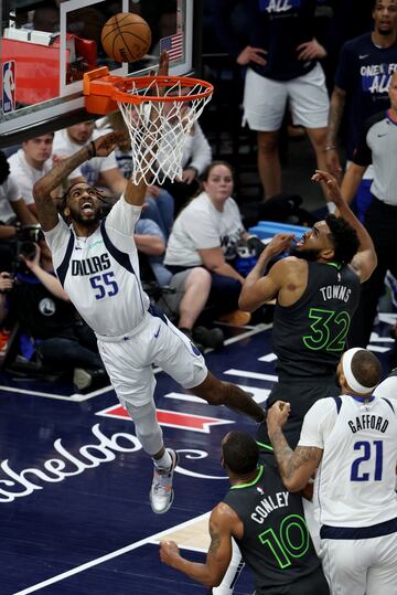 Mavericks forward Derrick Jones Jr. in action against Minnesota Timberwolves.