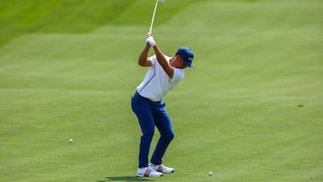 After day two at Le Golf National today, three players are neck and neck at the top of the leaderboard in the men’s Olympic golf event.